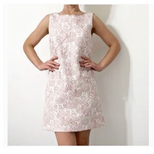 Victoria Beckham for Target Blush Paisley Floral Jacquard Shift Dress XS
